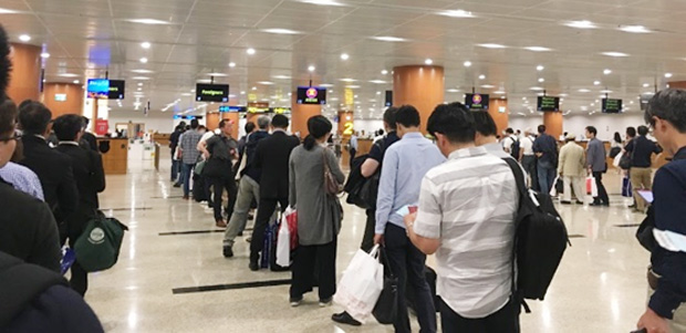 ヤンゴン国際空港のイミグレーション(ターミナル1)